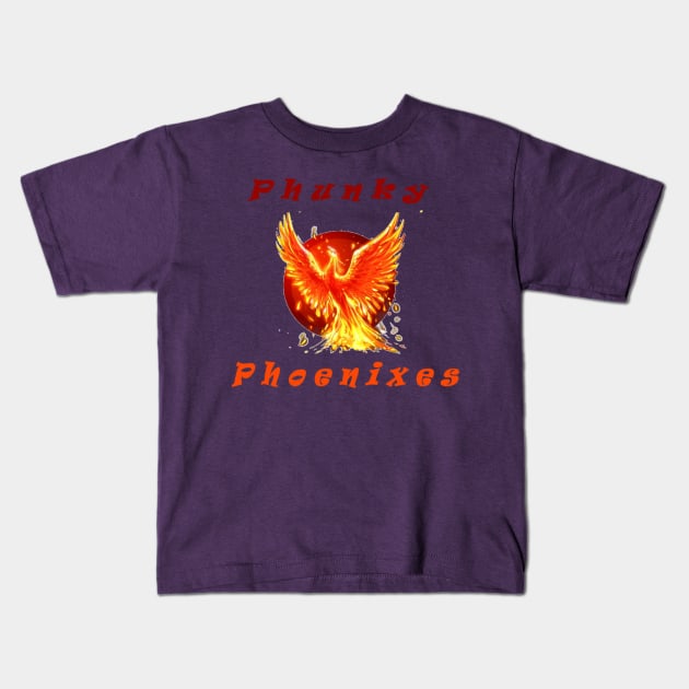 Phunky Phoenixes Logo T-shirt Kids T-Shirt by Rolson